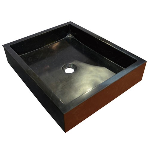 Guangxi Black Square sink Stone Bathroom Sink