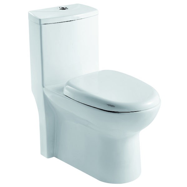 Double Jet One Piece Syphonic Ceramic Toilet