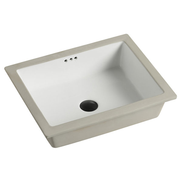 Ceramic Undermount Square Bathroom Sink