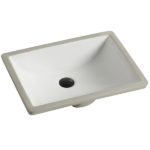 Ceramic Undermount Square White Wash Basin