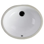 Ceramic Undermount Oval Wash Basin