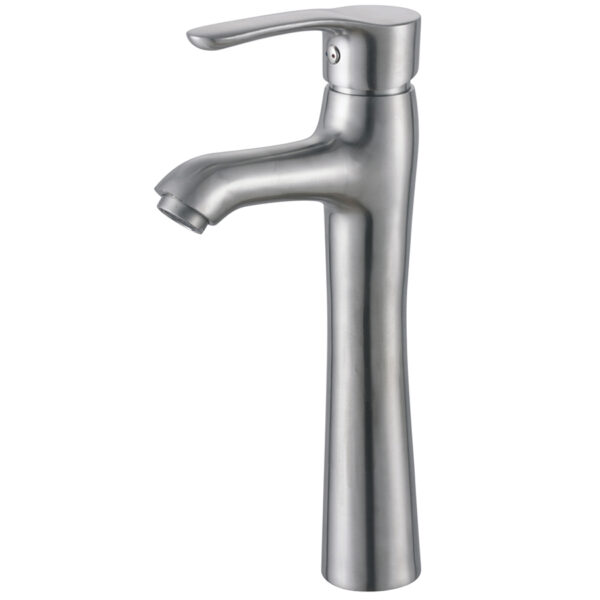 Brushed Stainless Steel Art Basin Mixer