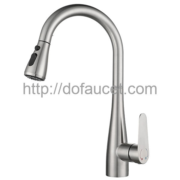 Cold and hot Mix Brushed Kitchen Tap