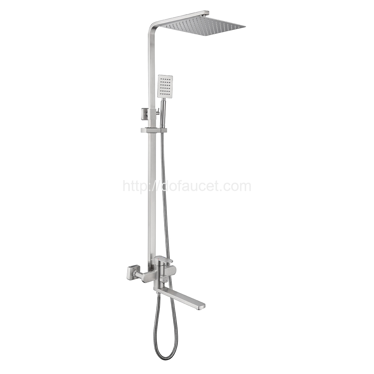 304 Stainless Steel Square Rising Shower