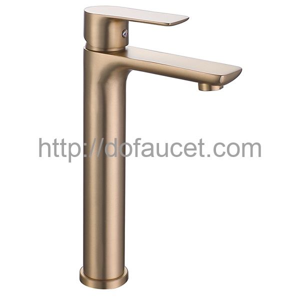 Brushed Gold Art Basin Faucet