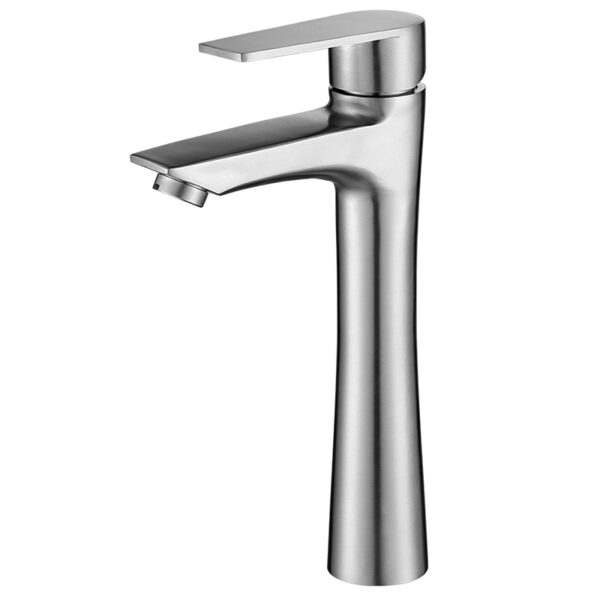 Brushed Stainless Steel Basin Mixer