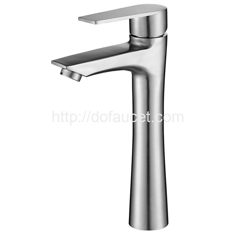 Brushed Stainless Steel Basin Mixer