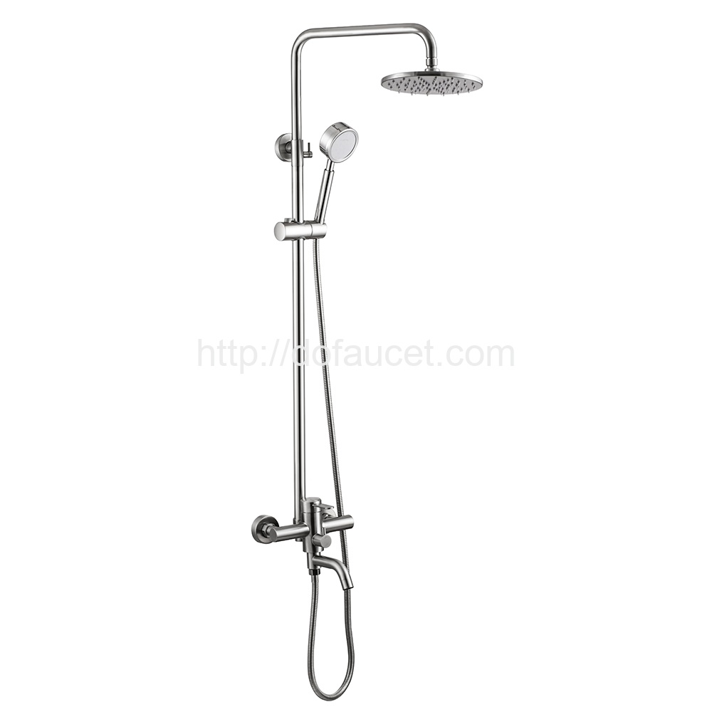 Brushed Finish Shower Riser