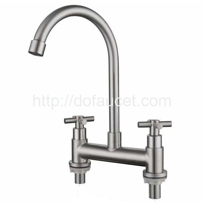 Two Cross Handle Kitchen Tap