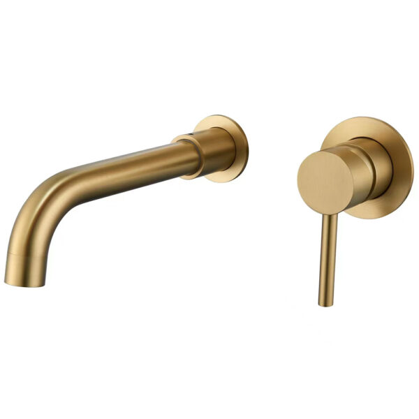 Gold Finish In-wall Basin Faucet