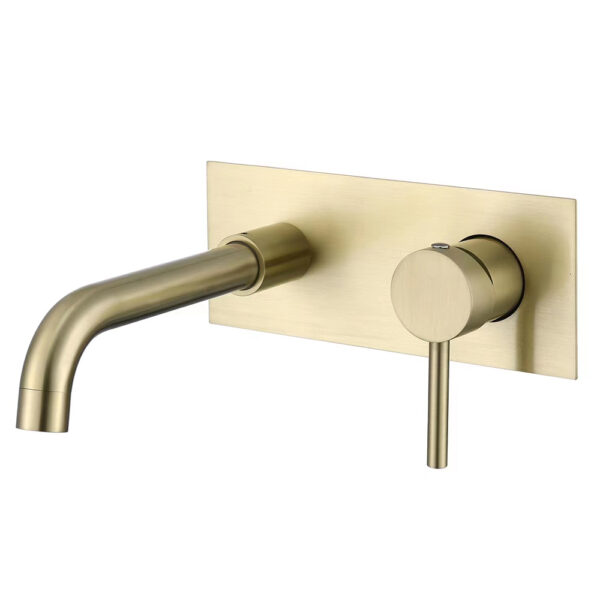 Gold Finish In-wall Basin Mixer