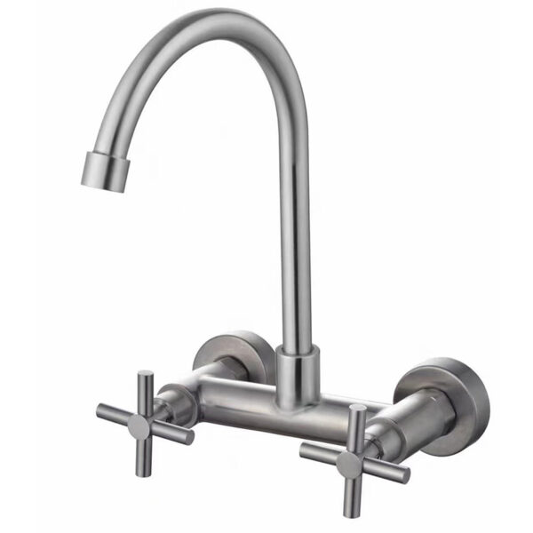 SUS304 Two Handle Kitchen Tap